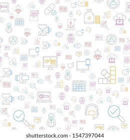 Seo and web optimization seamless pattern design, Repeat textile design. Fabric print.