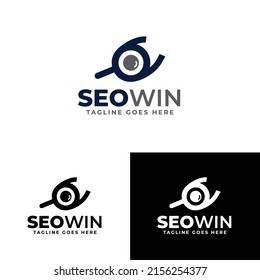 SEO Win Minimalist Logo Template