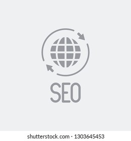 Seo worldwide connection icon