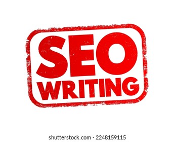 Seo Textstempel schreiben, Concept-Hintergrund