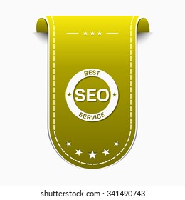 SEO Yellow Vector Icon Design
