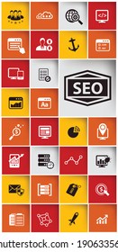 SEO,Marketing icons,Website icons,vector