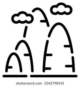 Seoraksan Mountain icon for web, app, infographic, etc