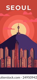 Seoul Korea background vertical wallpaper 