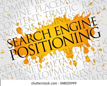 SEP - search engine positioning word cloud, business concept