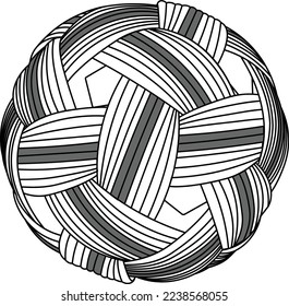 Sepak takraw ball icon. Sepak takraw ball outline vector simple design