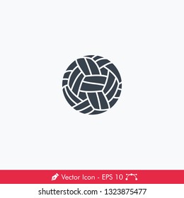 Sepak Takraw Ball Icon / Vector