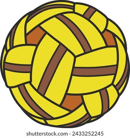 Sepak takraw ball vector illustration isolated on white background