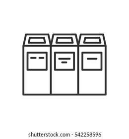 Separate bins. Waste sorting