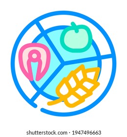 separate food color icon vector. separate food sign. isolated symbol illustration