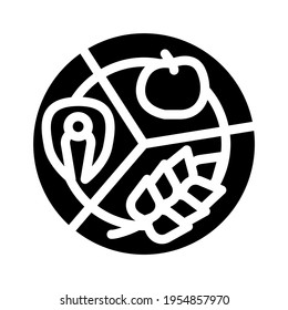 vector de icono de glifo de comida independiente. signo de comida independiente. símbolo de contorno aislado ilustración negra
