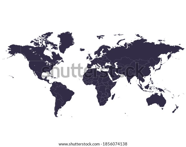 Separate Monochromatic World Maps By Country Stock Vector (Royalty Free) 1856074138  Shutterstock