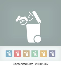 Separate waste collection icon