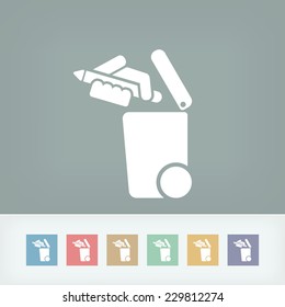 Separate waste collection icon
