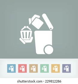 Separate waste collection icon