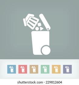 Separate waste collection icon