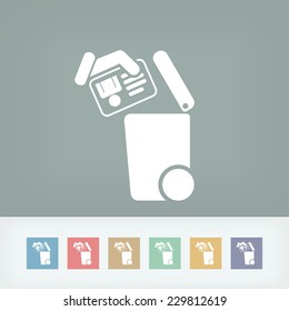 Separate waste collection icon