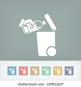 Separate waste collection icon