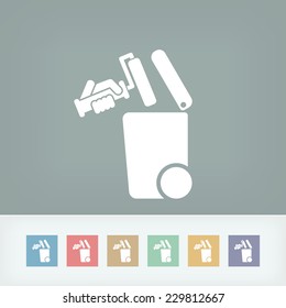 Separate waste collection icon