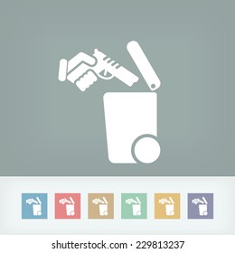 Separate waste collection icon