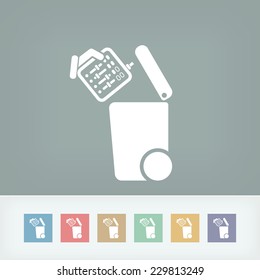 Separate waste collection icon