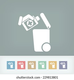 Separate waste collection icon