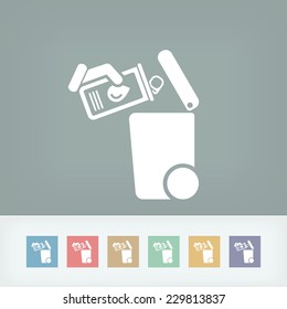 Separate waste collection icon