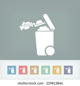 Separate waste collection icon