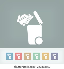 Separate waste collection icon