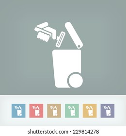 Separate waste collection icon