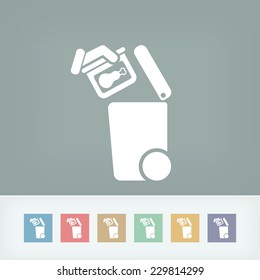 Separate waste collection icon