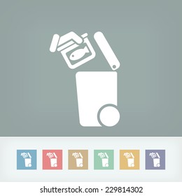 Separate waste collection icon