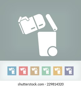 Separate waste collection icon