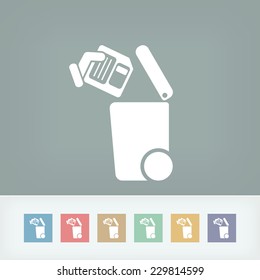 Separate waste collection icon