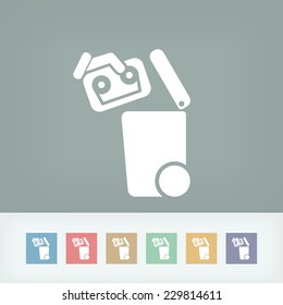 Separate waste collection icon