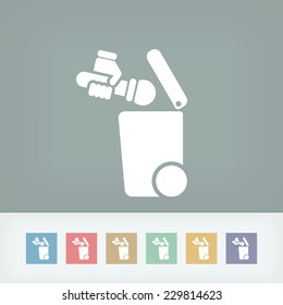 Separate waste collection icon
