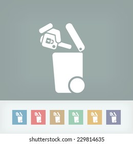 Separate waste collection icon