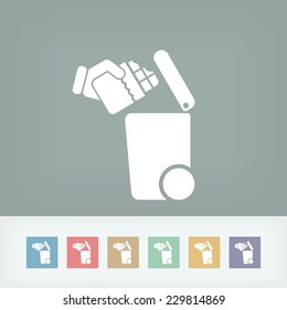Separate waste collection icon