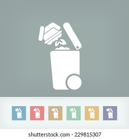 Separate waste collection icon
