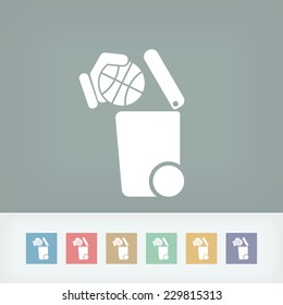 Separate waste collection icon