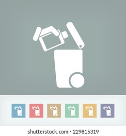 Separate waste collection icon