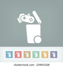 Separate waste collection icon