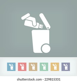 Separate waste collection icon