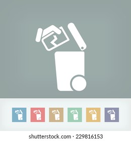 Separate waste collection icon