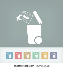 Separate waste collection icon