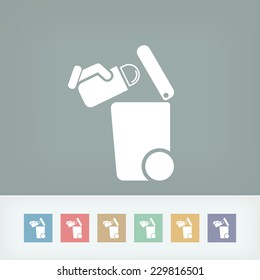 Separate waste collection icon