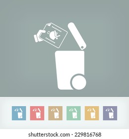 Separate waste collection icon