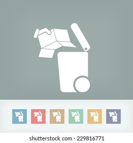 Separate waste collection icon
