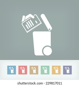 Separate waste collection icon