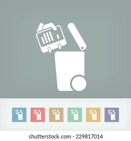 Separate waste collection icon